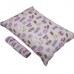 Jogo de Cama Solteiro Portallar Malha Misto Estampado Chic Love 2 Pçs com Elástico Rosa