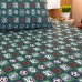 Jogo de Cama Solteiro Portallar Malha Misto Estampado Esportes 2 P&ccedil;s com El&aacute;stico Verde