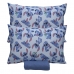 Jogo de Cama Portallar Casal Malha 100% Algodão Disney Mickey Stitch E Xepa 3 Peças Azul