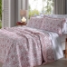Cobre Leito Buettner Queen Jacquard Dupla Face Cenário Estampado Glenda 3 Peças Rosa