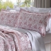 Cobre Leito Buettner Queen Jacquard Dupla Face Cenário Estampado Glenda 3 Peças Rosa