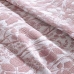 Cobre Leito Buettner Queen Jacquard Dupla Face Cenário Estampado Glenda 3 Peças Rosa