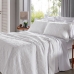 Cobre Leito Buettner Queen Jacquard Dupla Face Cenário Estampado Ravena 3 Peças Branco