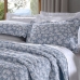 Cobre Leito Buettner Queen Jacquard Dupla Face Cenário Estampado Tales 3 Peças Azul