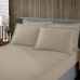 Jogo de Cama Buettner Solteiro Malha Liso 2 Peças Image Bege