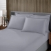 Jogo de Cama Buettner Solteiro Malha 100% Algodão Liso 2 Peças Image Cinza