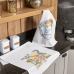 Pano De Prato Lomaer Sacaria Estampado Dias Das Mães 12 Unidades Branco