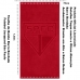 Toalha de Banho Buettner Jacquard Veludo Futebol Sao Paulo 70cmx140m Vermelho 