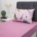 Jogo de Cama Portallar Solteiro Malha 100% Algodão Disney Princesas Brilhantes 2 Pçs Rosa