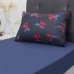 Jogo de Cama Portallar Solteiro Malha 100% Algodão Disney Marvel Spider Talk Blue 2 Pçs Azul