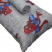 Jogo de Cama Portallar Solteiro Malha 100% Algod&atilde;o Disney Marvel Spider Wall 2 P&ccedil;s Cinza