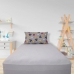 Jogo de Cama Portallar Solteiro Malha Mista Disney Mickey Icons 2 Peças Cinza
