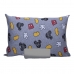 Jogo de Cama Portallar Solteiro Malha Mista Disney Mickey Icons 2 Peças Cinza