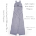 Manta com Capuz Buettner Microfibra Infantil Teddy 90cmx90cm Cinza Claro
