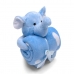 Manta e Bichinho Pel&uacute;cia Buettner Baby Microfibra Elefante Azul