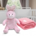 Manta e Bichinho Pelúcia Buettner Baby Microfibra Coelho Rosa
