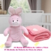 Manta e Bichinho Pelúcia Buettner Baby Microfibra Coelho Rosa