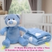 Manta e Bichinho Pelúcia Buettner Baby Microfibra Urso Azul