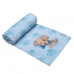 Manta Berço Buettner Baby Estampada Microfibra Bordado Little Dog 80cmx100m Azul
