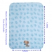 Manta Berço Buettner Baby Estampada Microfibra Bordado Little Dog 80cmx100m Azul