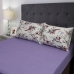 Jogo de Cama Casal Portallar Malha 100% Algodão Londres 3 Peças Violeta
