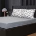 Jogo de Cama Casal Portallar Malha 100% Algod&atilde;o Praga 3 Pe&ccedil;as Cinza