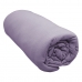 Lençol Com Elástico Queen Portallar Malha 100% Algodão Liso Linha Casa Violeta