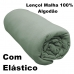 Lençol Com Elástico Queen Portallar Malha 100% Algodão Liso Linha Casa Verde