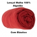 Lençol Com Elástico Solteiro Portallar Malha 100% Algodão Liso Linha Casa Vermelho Rubi