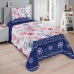 Cobre Leito com Porta Travesseiro Buettner Solteiro Estampado Matelass&ecirc; Renove Juvenil N&aacute;utico 02 Pe&ccedil;as Azul