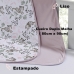 Cueiro Duplo Tecebem Baby Malha 100% Algodão Estampado Lizi 80cm x 90cm Rosinha