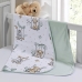 Cueiro Duplo Tecebem Baby Malha 100% Algodão Estampado Mara 80cm x 90cm Verde