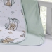 Cueiro Duplo Tecebem Baby Malha 100% Algodão Estampado Mara 80cm x 90cm Verde