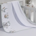 Cueiro Simples Tecebem Baby Malha 100% Algodão Estampa Mara 80cm x 90cm Branco