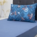 Jogo de Cama Portallar Solteiro Malha 100% Algod&atilde;o Disney Marvel Capit&atilde;o Am&eacute;rica 2 P&ccedil;s Azul