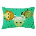 Fronha Portallar Malha 100% Algodao Estampa Localizada Juju 48cmx68cm Branca