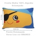 Fronha Portallar Malha 100% Algod&atilde;o Estampa Localizada Pirata 48cmx68cm Branco