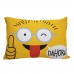 Fronha Portallar Malha 100% Algodão Estampa Localizada Emoji Dahora 48cmx68cm Branco