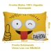 Fronha Portallar Malha 100% Algodão Estampa Localizada Emoji Dahora 48cmx68cm Branco