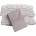 Jogo de Cama Tecebem Queen Malha 100% Algodão Grazi 3 peças Premium Rosinha