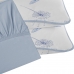Jogo de Cama Tecebem Queen Malha 100% Algodão Karen 3 peças Premium Azul