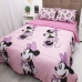 Edredom Portallar Casal Malha 100% Algodão Disney Minnie Beauty 2,00mx220m Rosa