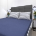 Jogo de Cama Portallar Casal Malha 100% Algod&atilde;o Premiun Classic Paula 3 Pe&ccedil;as Azul