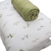 Jogo de Cama Portallar King Malha 100% Algodão Premiun Classic Vitoria 3 Peças Verde Pedra