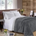 Edredom Buettner Casal Plush Flannel Dupla Face 100% Poliéster 220mx240m Metal Escuro & Metal Claro