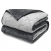 Edredom Buettner Casal Plush Flannel Dupla Face 100% Poliéster 220mx240m Metal Escuro & Metal Claro