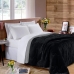 Edredom Buettner Casal Plush Flannel Dupla Face 100% Poliéster 220mx240m Preto & Metal Escuro