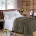 Edredom Buettner Queen Plush Flannel 100% Poli&eacute;ster Dupla Face 240mx260m Chocolate Escuro & Chocolate Claro