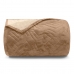 Cobertor Buettner Solteiro Flannel Plush 100% Poliéster Dupla Face 160mx240m Khaki Escuro / Khaki Claro