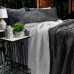 Cobertor Buettner Solteiro Flannel Plush 100% Poliéster Dupla Face 160mx240m Metal Escuro / Metal Claro
